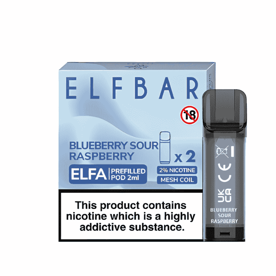 Elfa Pods Blueberry Sour Raspberry by elfbar uk